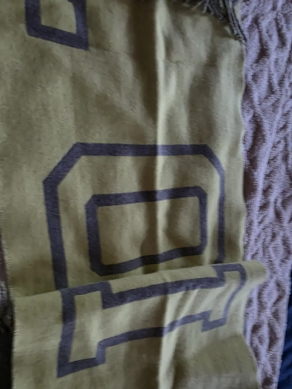 Louis Vuitton Yellow & Gray Logo Wool-Cashmere Scarf